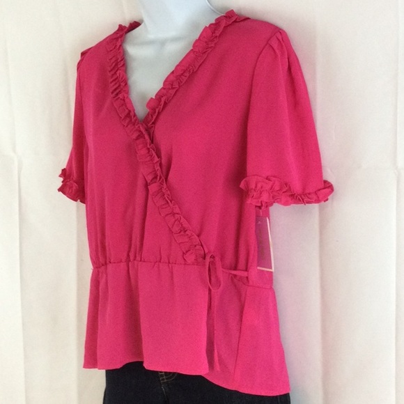 Riley and Rae Peplum Top Sz M - Picture 2 of 12